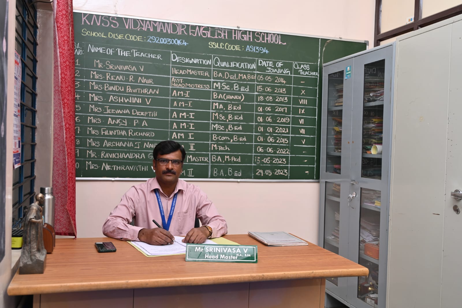 Headmaster Srinivasa V